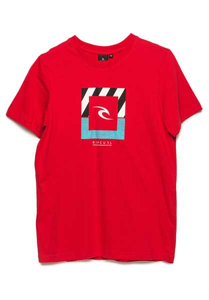 Rip Curl Square - Rosso Bambini Estate T-Shirts (K6508)